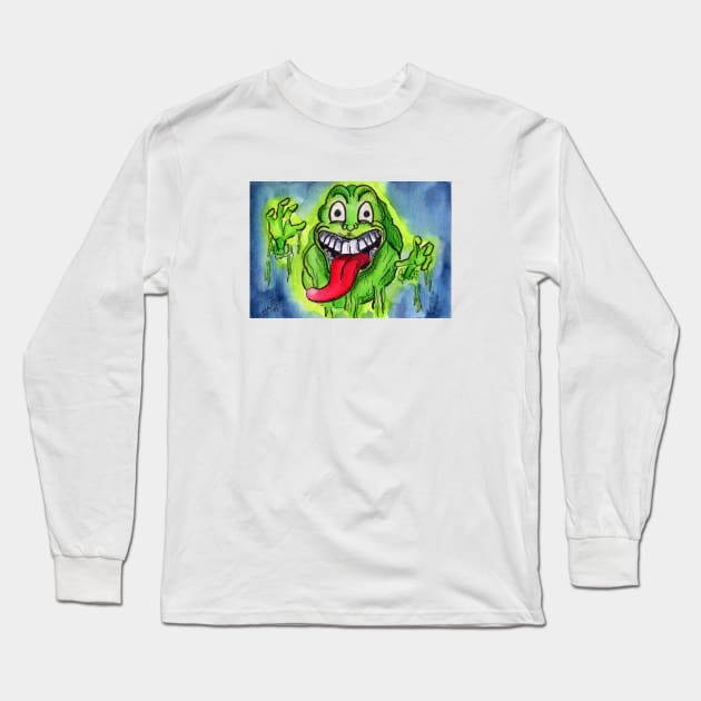Slime Ghost Long Sleeve T-Shirt by AlstonArt